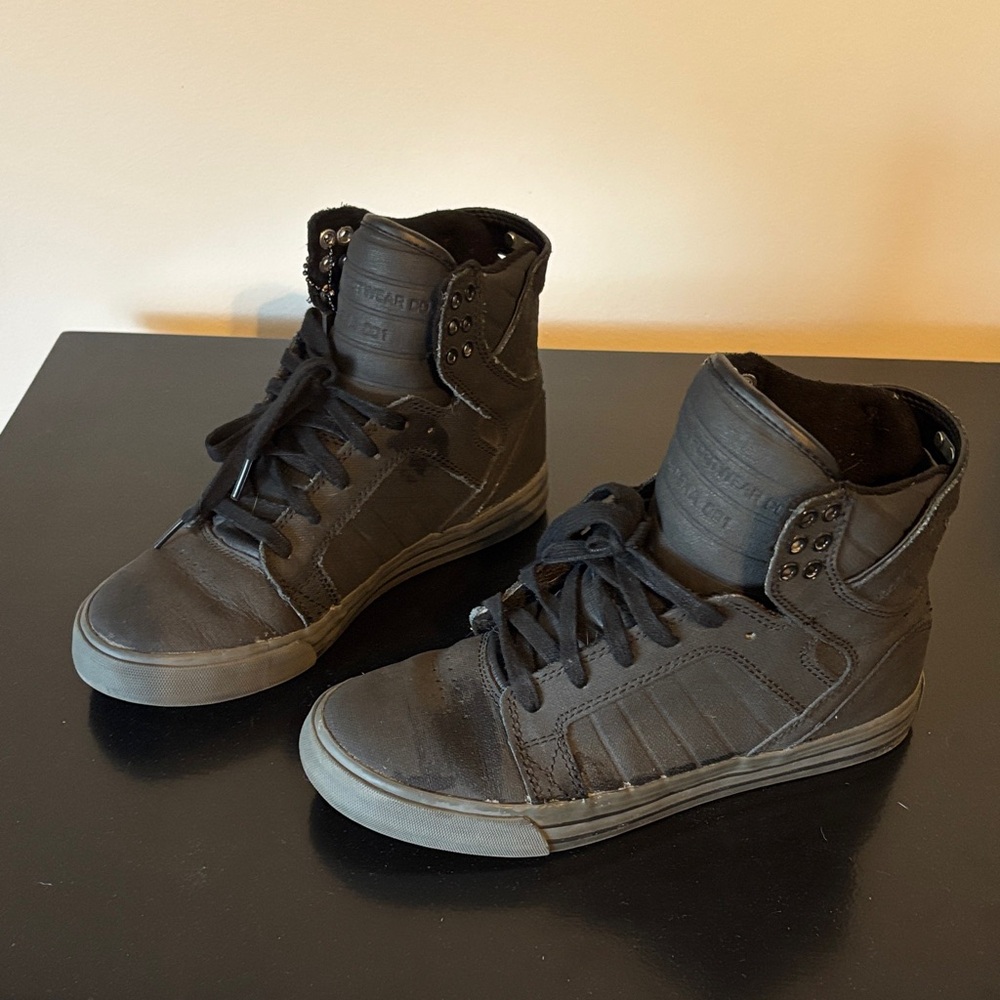 Supra Charcoal High-Top Sneakers